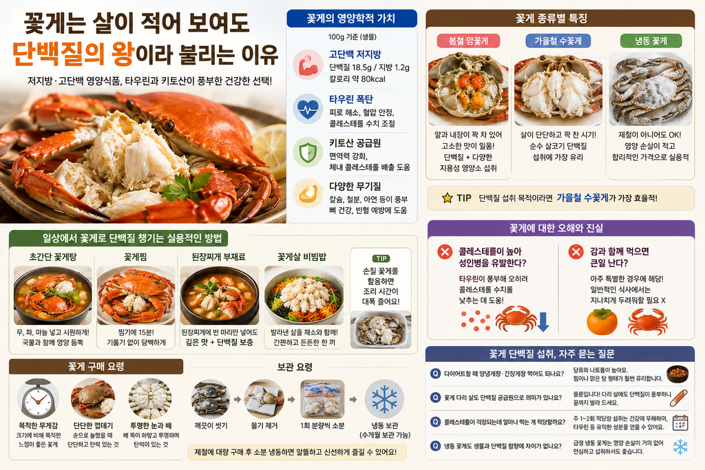 꽃게는 살이 적어 보여도 단백질을 챙기기 좋은 음식일까? 2 ChatGPT Image 2026년 8월 24일 오전 03 37 35