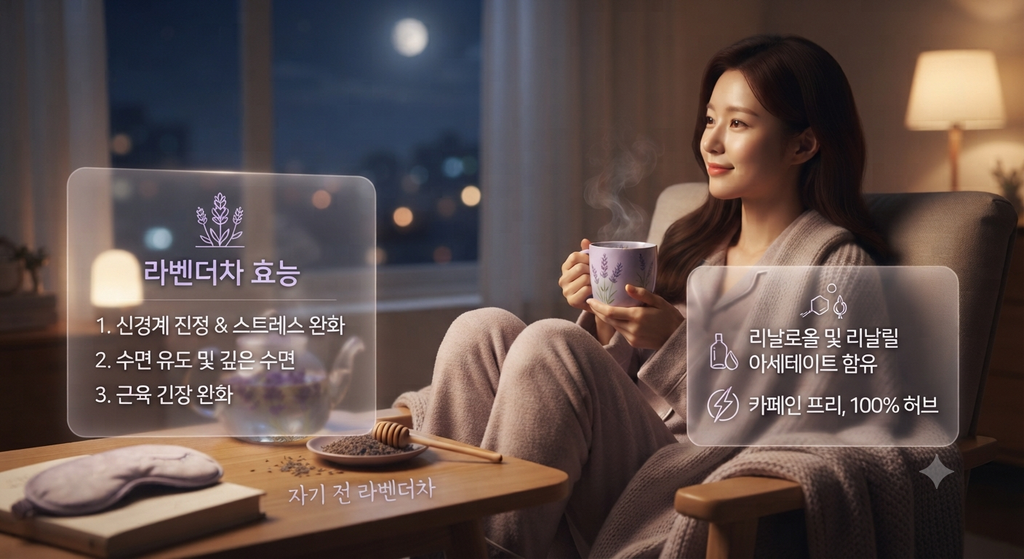 라벤더차를 자기 전에 마셔도 될까? 처음 마실 때 확인할 점 1 Gemini Generated Image 7z9qi27z9qi27z9q