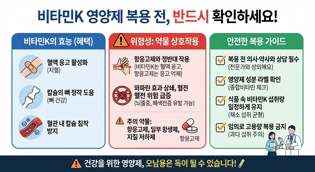 비타민K 영양제를 먹을 때 특히 약 복용을 확인해야 하는 이유 1 Gemini Generated Image d2urg3d2urg3d2ur