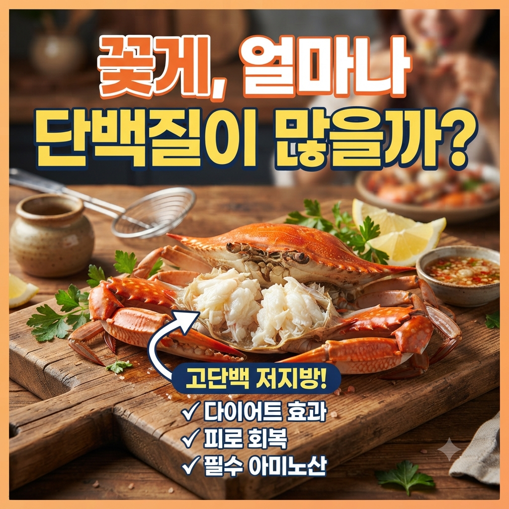 꽃게는 살이 적어 보여도 단백질을 챙기기 좋은 음식일까? 1 Gemini Generated Image fyjwe4fyjwe4fyjw
