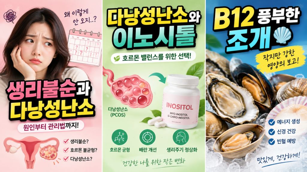 B12 풍부한 조개