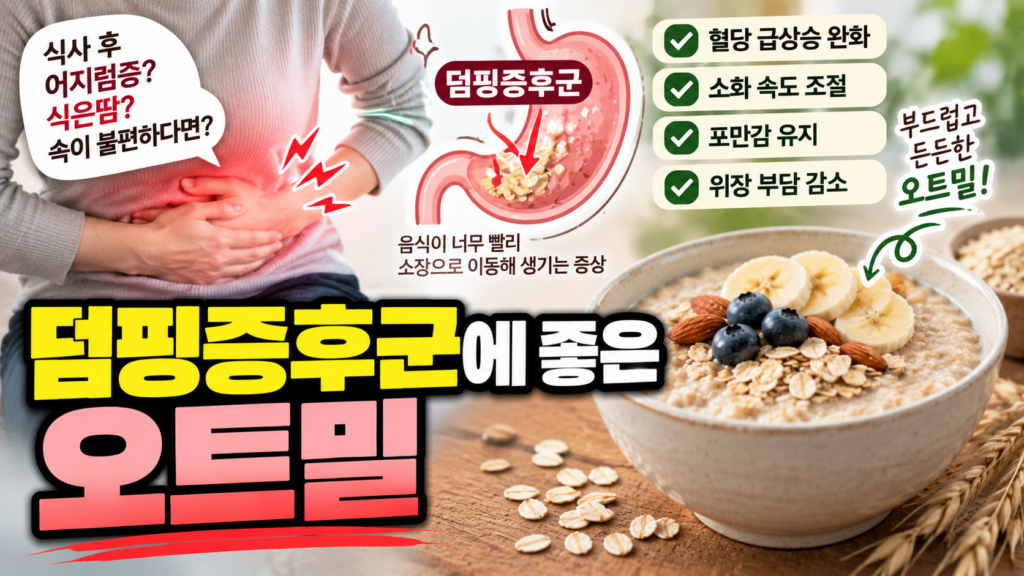 덤핑증후군에 좋은 오트밀