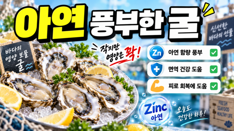 아연 풍부한 굴
