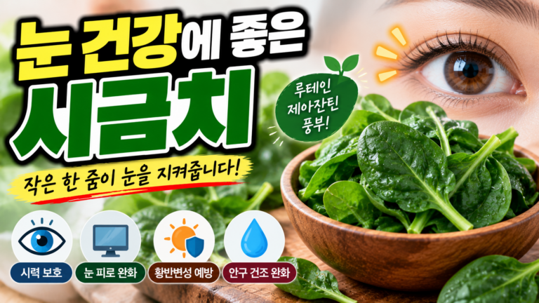 눈 건강에 좋은 시금치