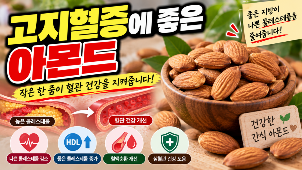 고지혈증에 좋은 아몬드