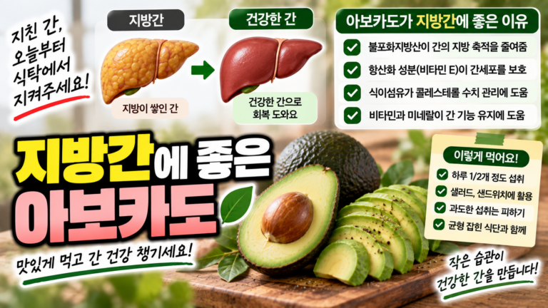 지방간에 좋은 아보카도