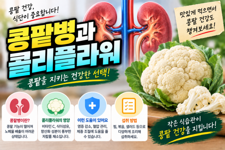 만성콩팥병에 좋은 콜리플라워, 영양 특징과 조리법