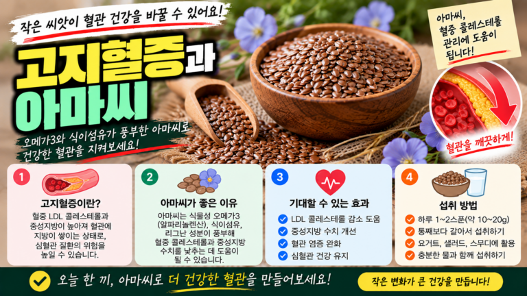 고지혈증에 좋은 아마씨, 식이섬유·ALA 효능과 섭취법 2 고지혈증에 좋은 아마씨, 식이섬유·ALA 효능과 섭취법