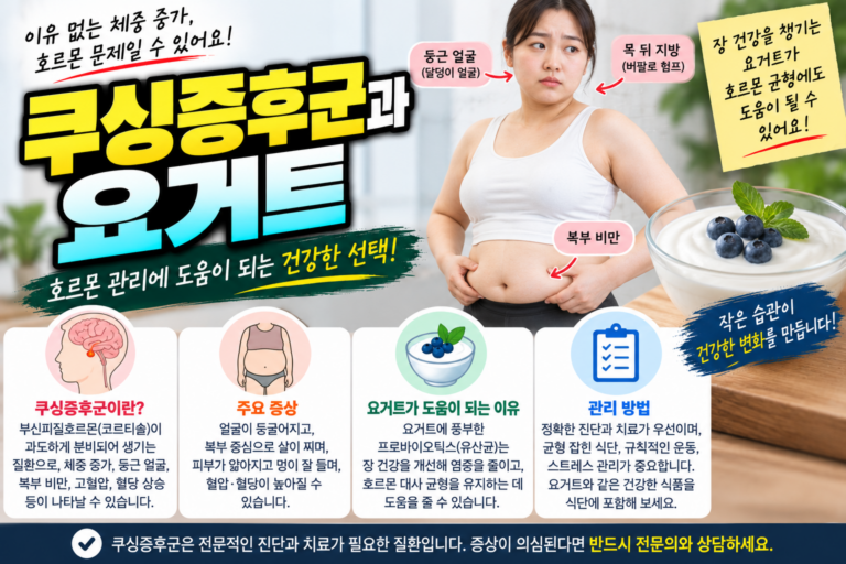쿠싱증후군 뼈 건강에 좋은 요거트, 칼슘 영양과 섭취법