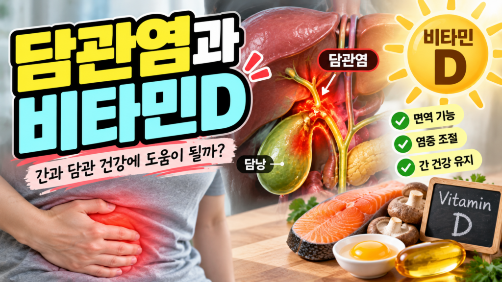 원발경화성담관염 비타민D, 뼈 건강 효능과 보충법