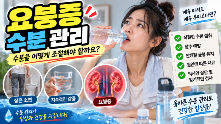 요붕증에 좋은 물, 탈수 예방과 수분 섭취법 5 요붕증에 좋은 물, 탈수 예방과 수분 섭취법