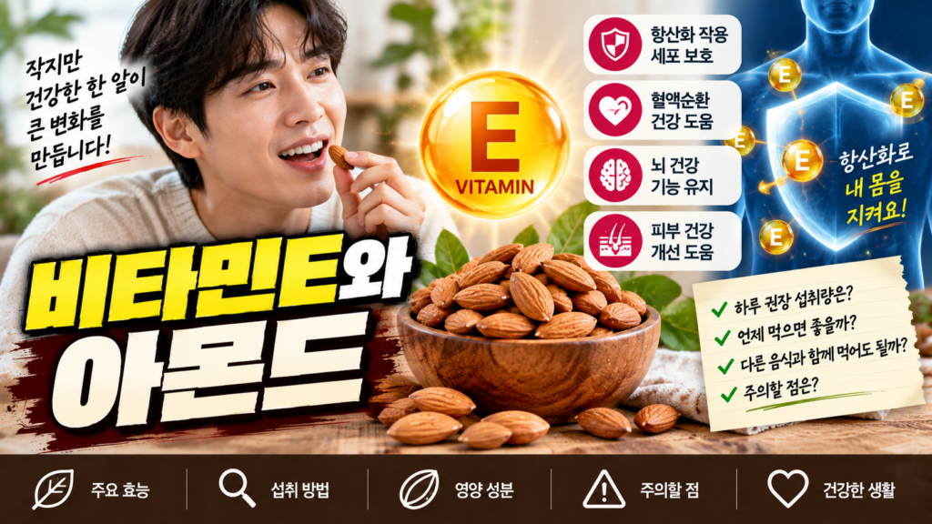비타민E 결핍에 좋은 아몬드, 항산화 영양과 섭취법 1 비타민E 결핍에 좋은 아몬드, 항산화 영양과 섭취법