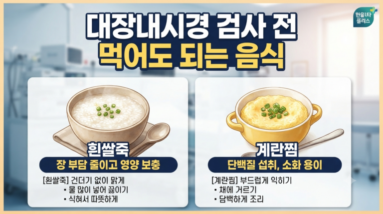 대장내시경 검사 전 먹어도 되는 흰쌀죽과 계란찜에 효능과 섭취방법