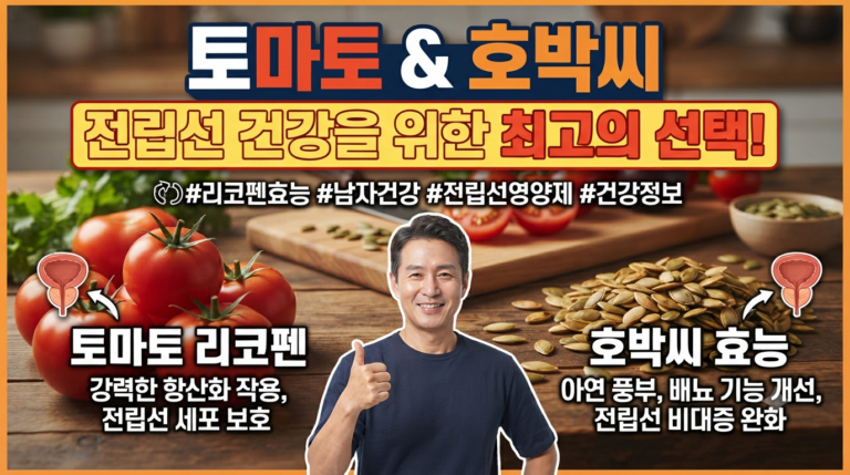 토마트와 호박씨가 전립선 건강에 좋은 이유 리코펜에 효능