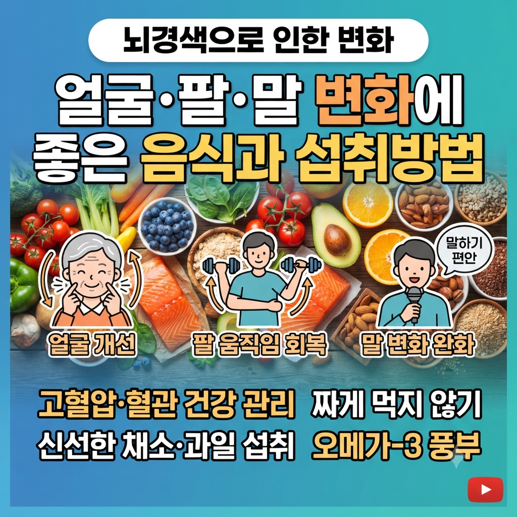 뇌경색으로 얼굴, 팔, 말의 변화에 좋은 음식과 섭취방법 1 뇌경색으로 얼굴, 팔, 말의 변화에 좋은 음식과 섭취방법