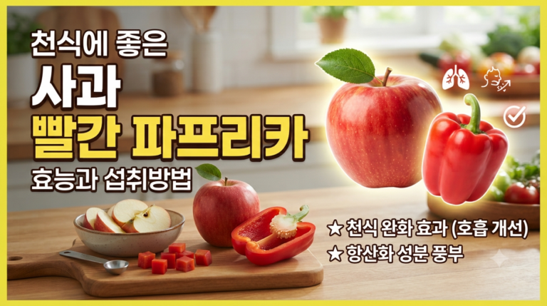 천식에 좋은 사과와 빨간 파프리카 효능과 섭취방법 5 천식에 좋은 사과와 빨간 파프리카 효능과 섭취방법