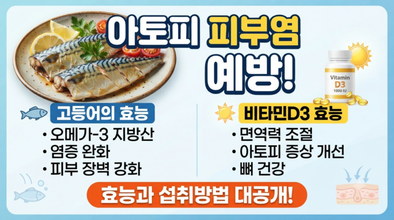 아토피 피부염 예방에 좋은 고등어와 비타민D3에 효능과 섭취방법 2 아토피 피부염 예방에 좋은 고등어와 비타민D3에 효능과 섭취방법