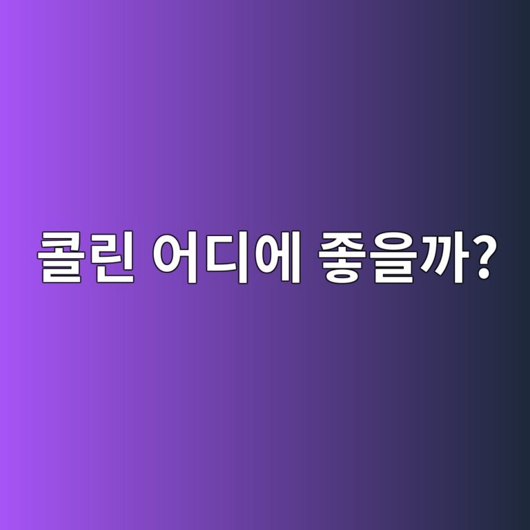콜린은 우리 몸에서 어떤 역할을 할까? 간과 신경 건강에서 중요한 이유 5 ecbd9ceba6b0 ec96b4eb9494ec9790 eca28bec9d84eab98c 1788263395