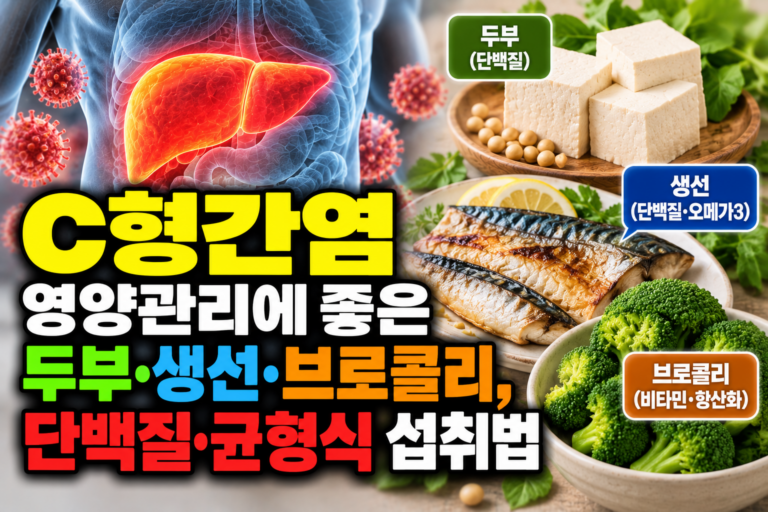 C형간염 영양관리에 좋은 두부·생선·브로콜리, 단백질·균형식 섭취법