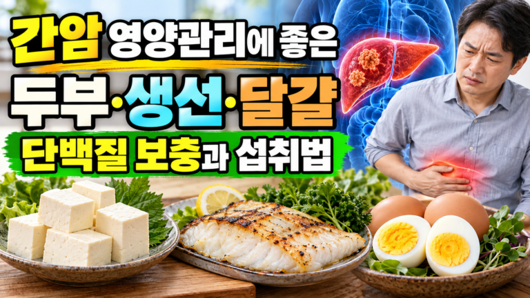 간암 영양관리에 좋은 두부·생선·달걀, 단백질 보충과 섭취법