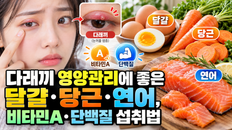 다래끼 영양관리에 좋은 달걀·당근·연어, 비타민A·단백질 섭취법 3 다래끼 영양관리에 좋은 달걀·당근·연어, 비타민A·단백질 섭취법
