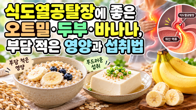 식도열공탈장에 좋은 오트밀·두부·바나나, 부담 적은 영양과 섭취법