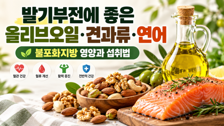 발기부전에 좋은 올리브오일·견과류·연어, 불포화지방 영양과 섭취법