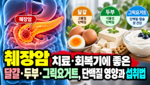 췌장암 치료·회복기에 좋은 달걀·두부·그릭요거트, 단백질 영양과 섭취법 3 췌장암 치료·회복기에 좋은 달걀·두부·그릭요거트, 단백질 영양과 섭취법