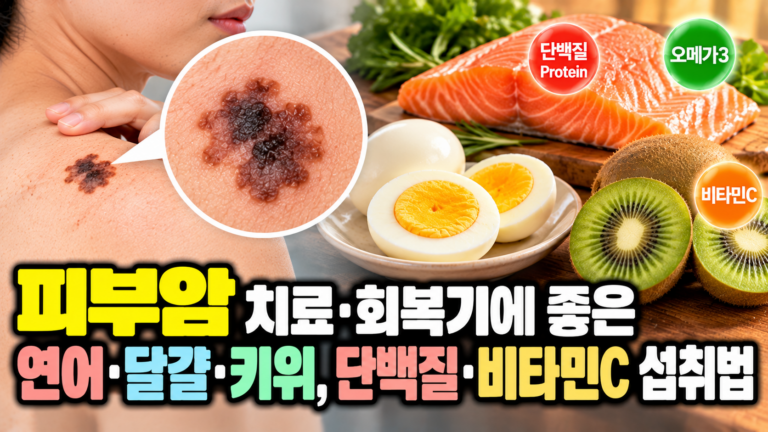 피부암 치료·회복기에 좋은 연어·달걀·키위, 단백질·비타민C 섭취법